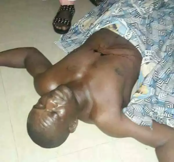 Graphic Photo Of Ex PDP Chairman In Bayelsa Who Was Stabbed To Death In His Home....